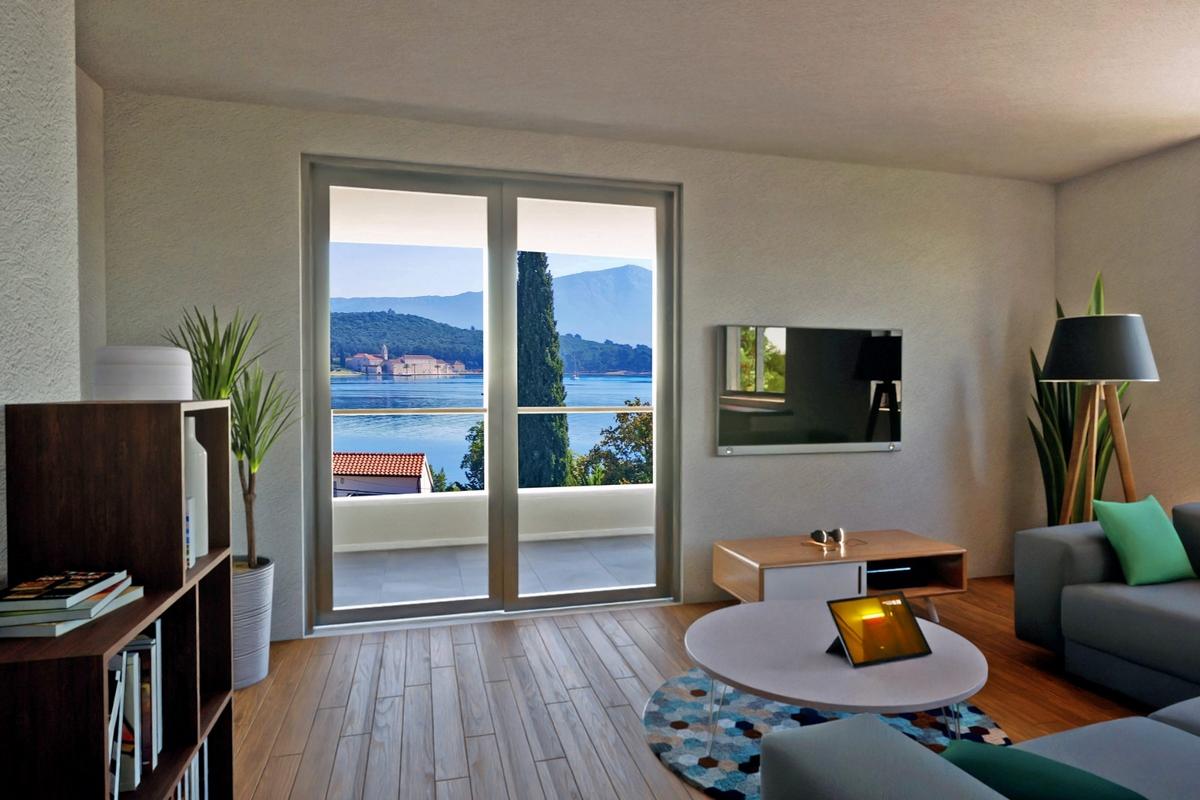 Dvoetažni stan s pogledom na more