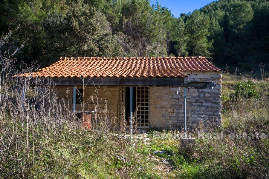 Older stone house with sea view