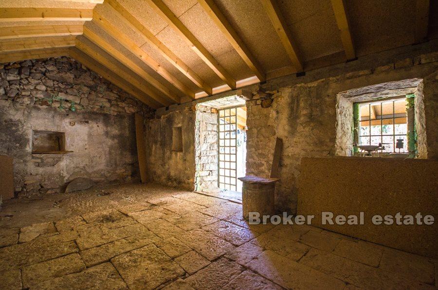 Older stone house with sea view