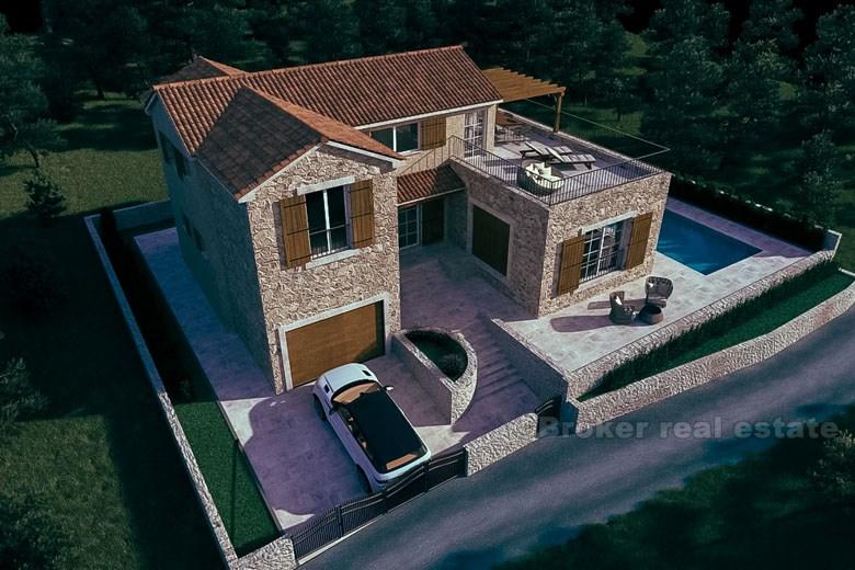 Nybygget villa (under bygging)
