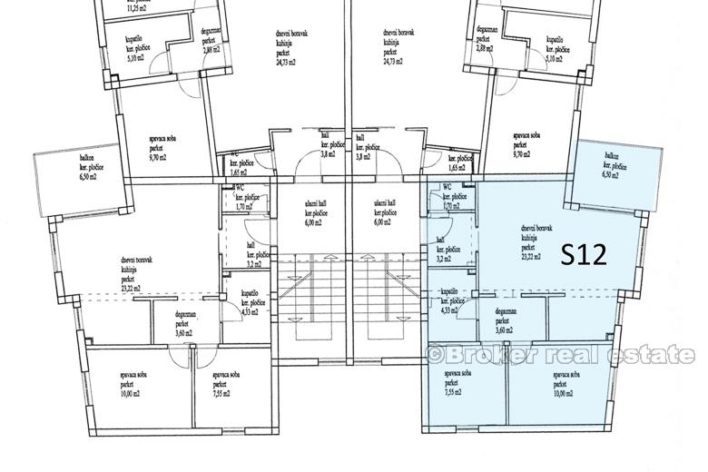 Two-bedroom apartments, by the sea, for sale