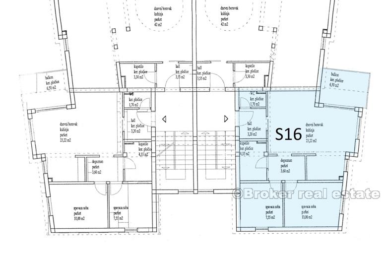 Two-bedroom apartments, by the sea, for sale
