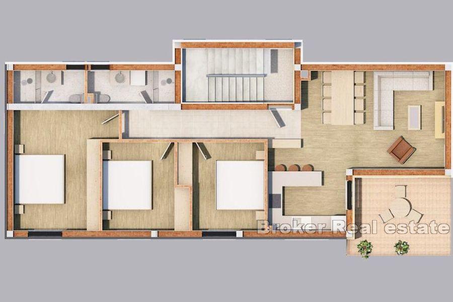 Apartamenty w nowym budynku z widokiem na morze