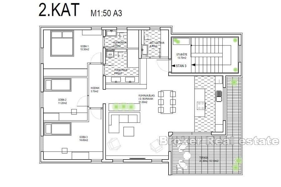 Dom z apartamentami z basenem blisko morza