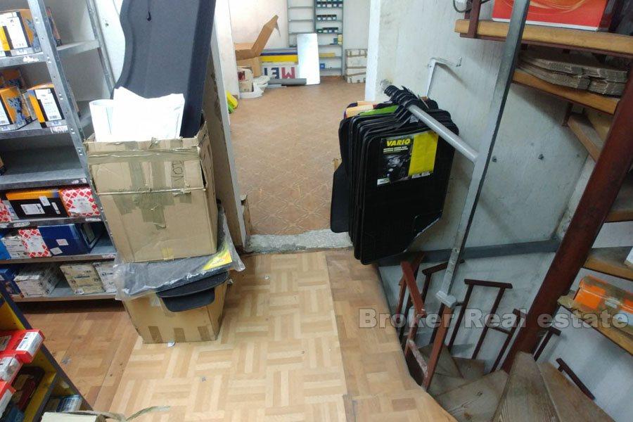 Bol, affärsutrymme på 100m2 och 140m2 lager, till salu