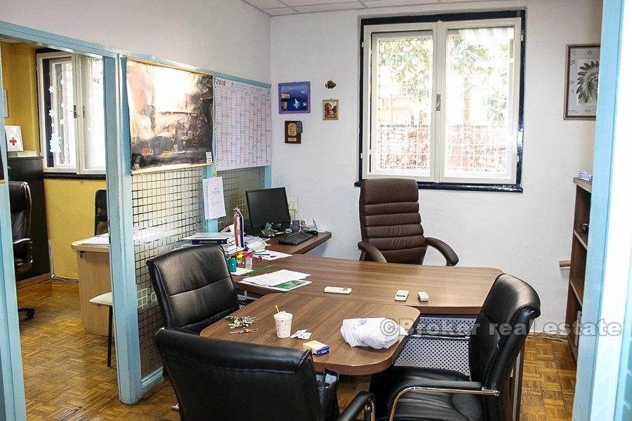 Två våningar affärsutrymme, till salu