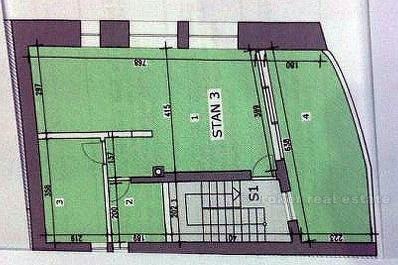 Appartement à deux chambres, à vendre