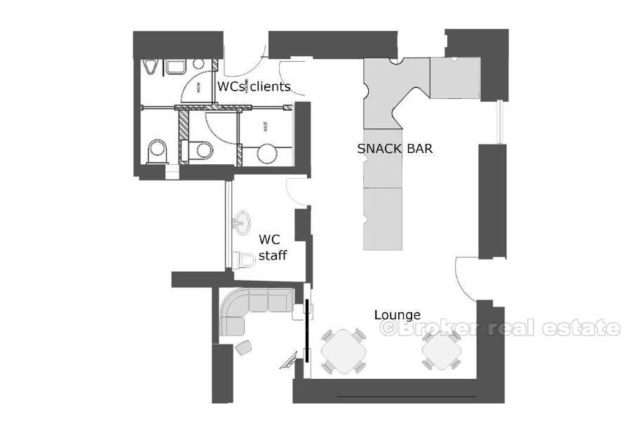 Forretningsrom, til leie