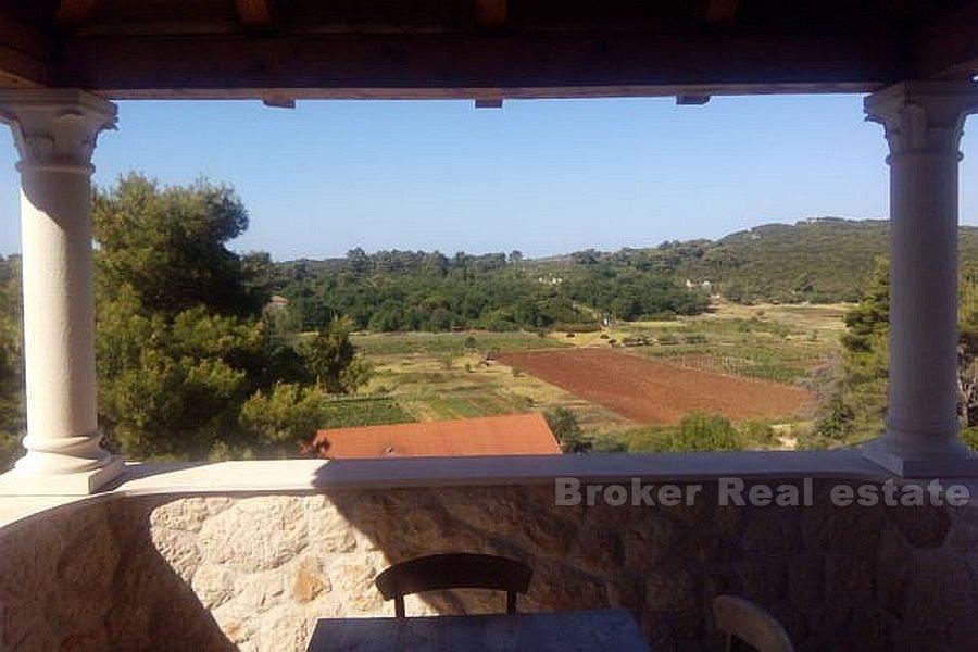 Newly built villa on the island near Dubrovnik