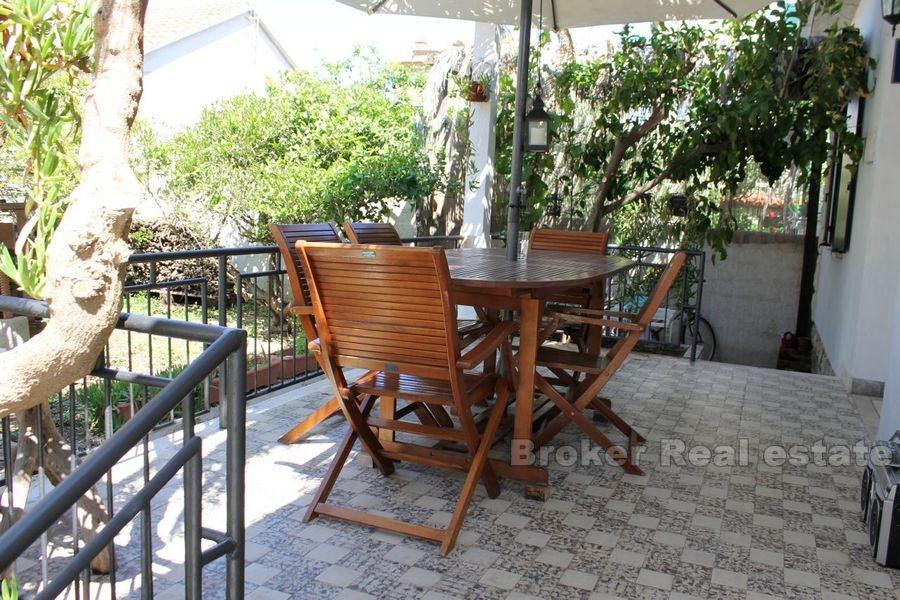 House with pool, first row by the sea