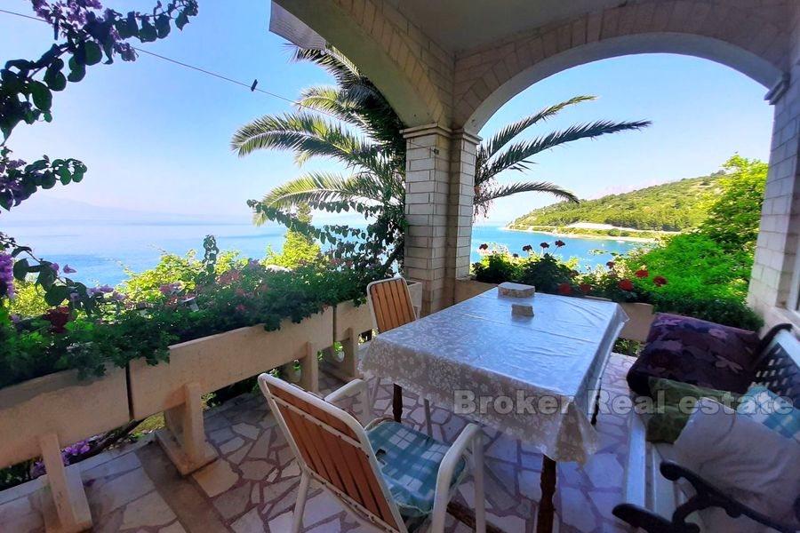 House in first row to the sea on Makarska riviera