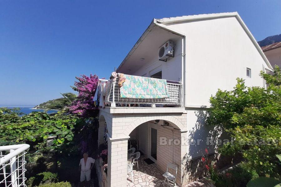 House in first row to the sea on Makarska riviera