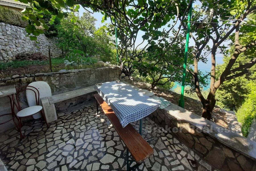 House in first row to the sea on Makarska riviera