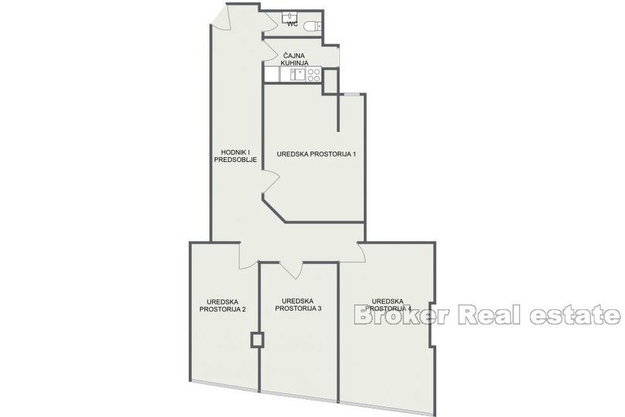 Poljud, kancelářské prostory 105 m2