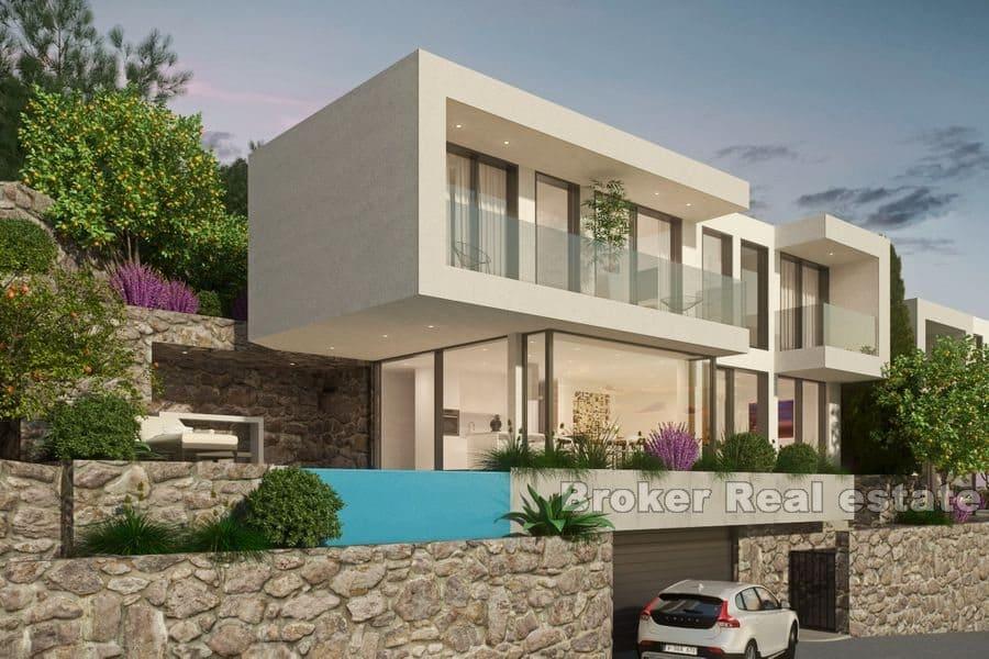 Building land with a project, first row to the sea