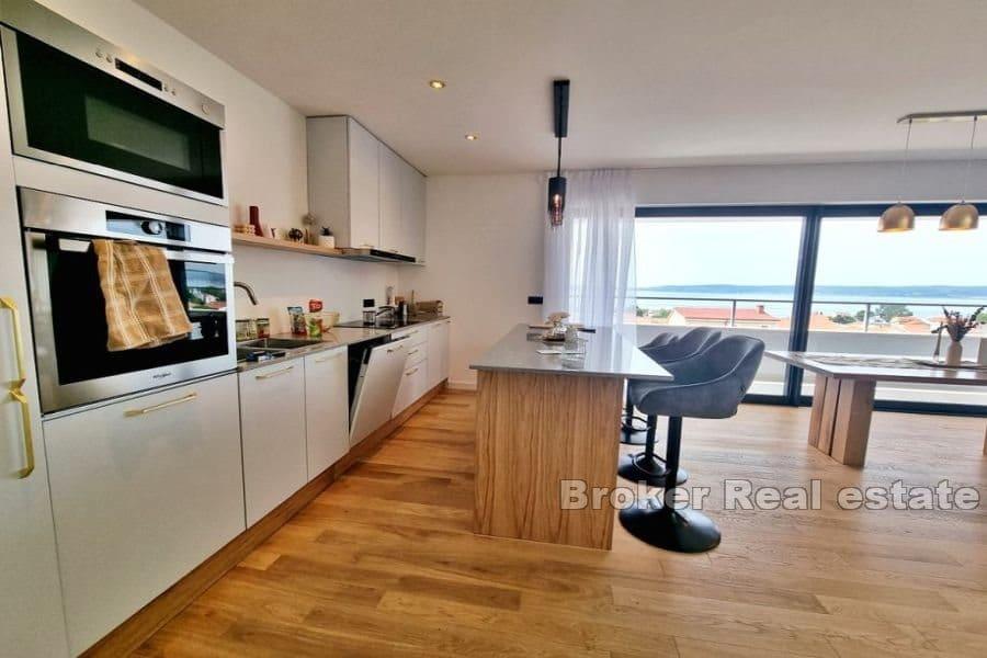 Modern penthouse apartment with a beautiful view