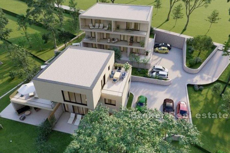 Działka budowlana o pow projekt koncepcyjny dwóch budynków