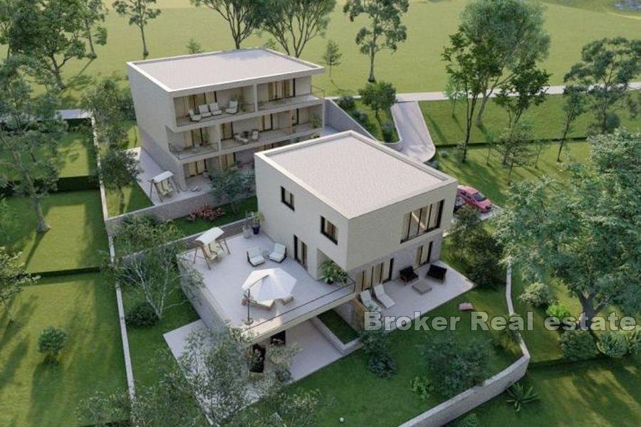 Участок под застройку с концептуальный проект двух зданий