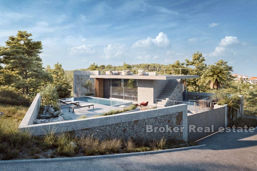 Elegant building plot with a project