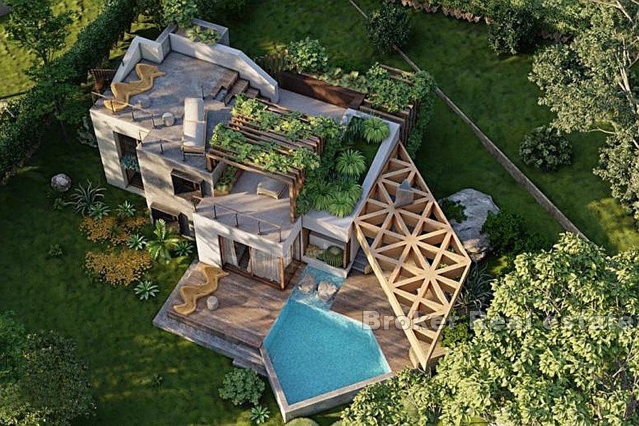 Terrain avec vue mer et projet