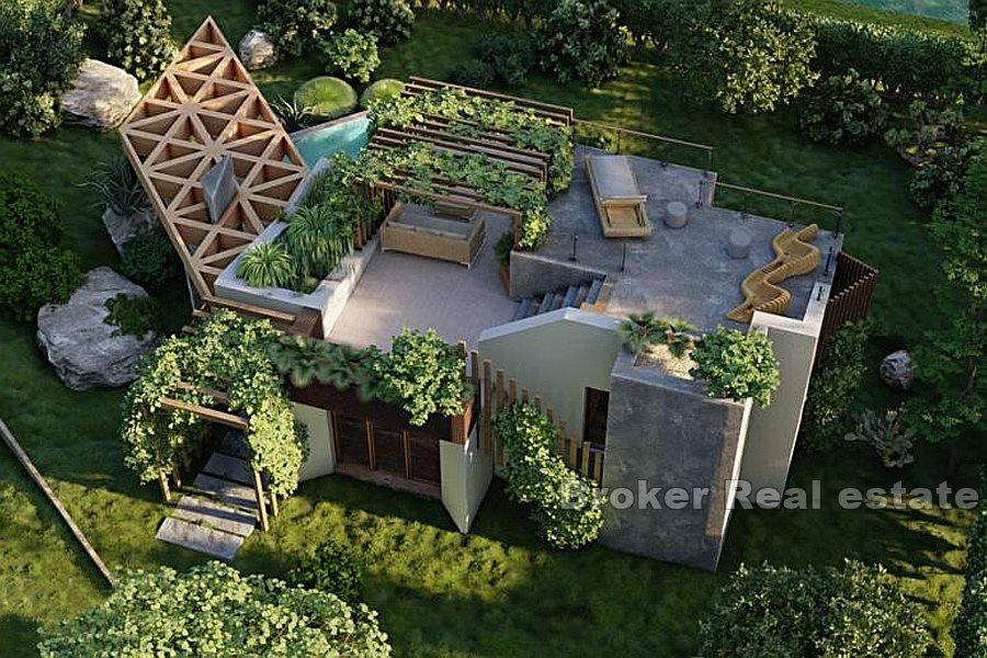 Terrain avec vue mer et projet