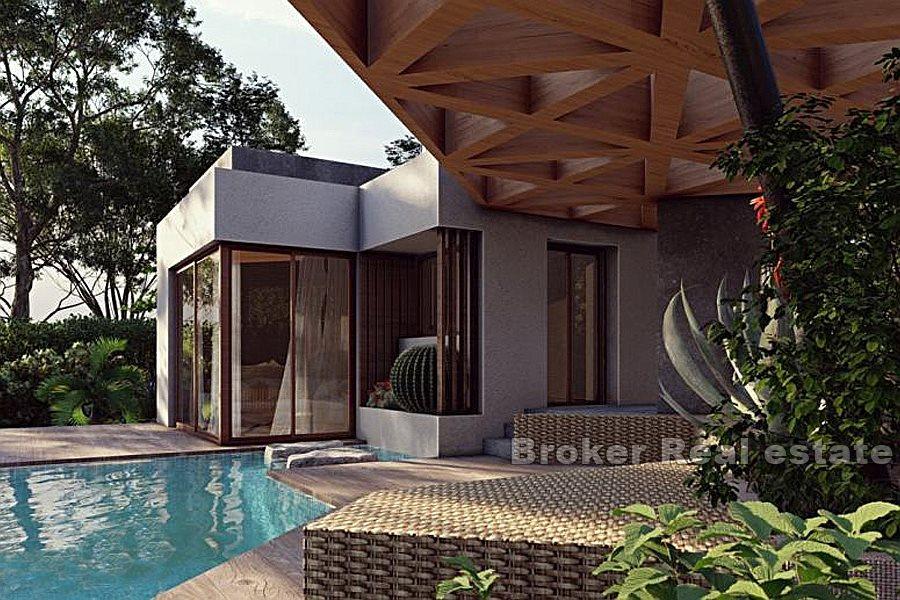 Land med havutsikt og prosjekt