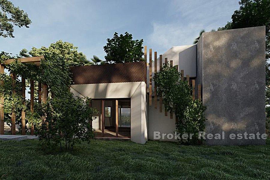 Terrain avec vue mer et projet