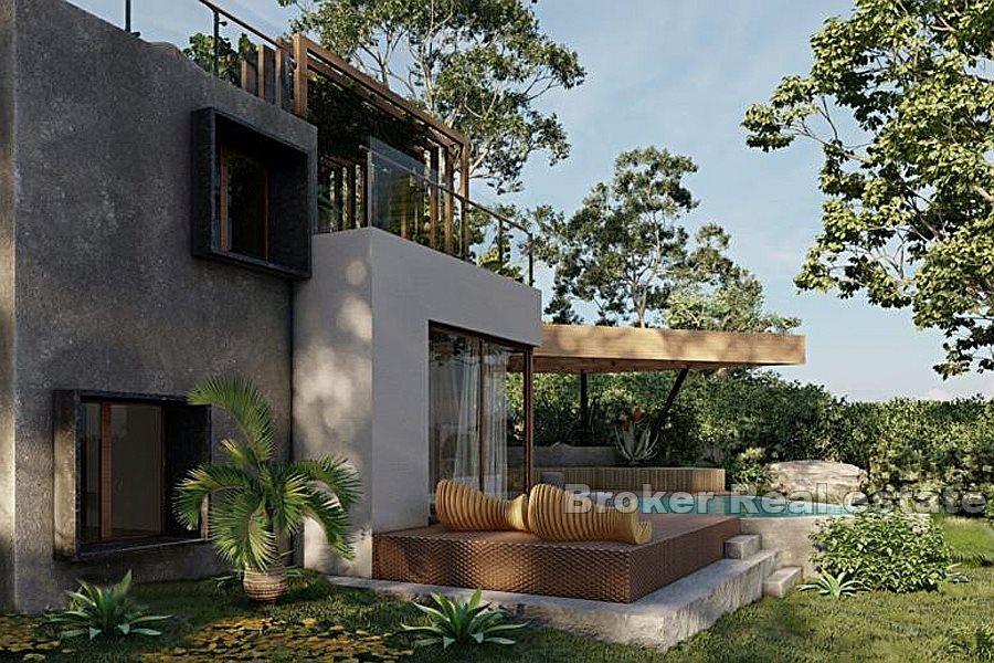 Land with sea view and project