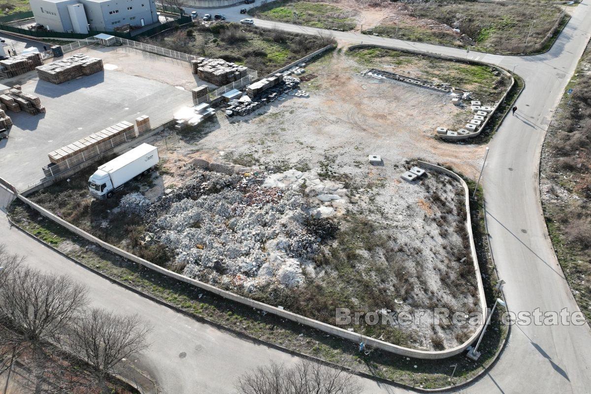Building land in the business zone