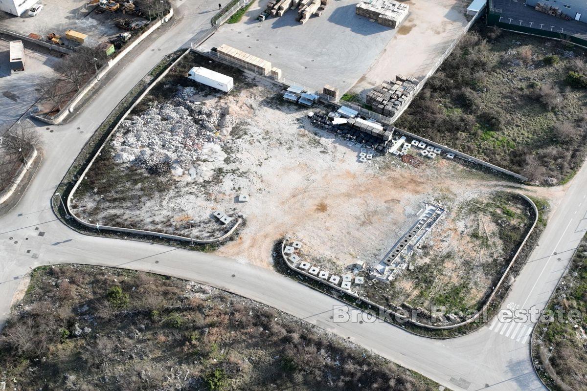 Building land in the business zone