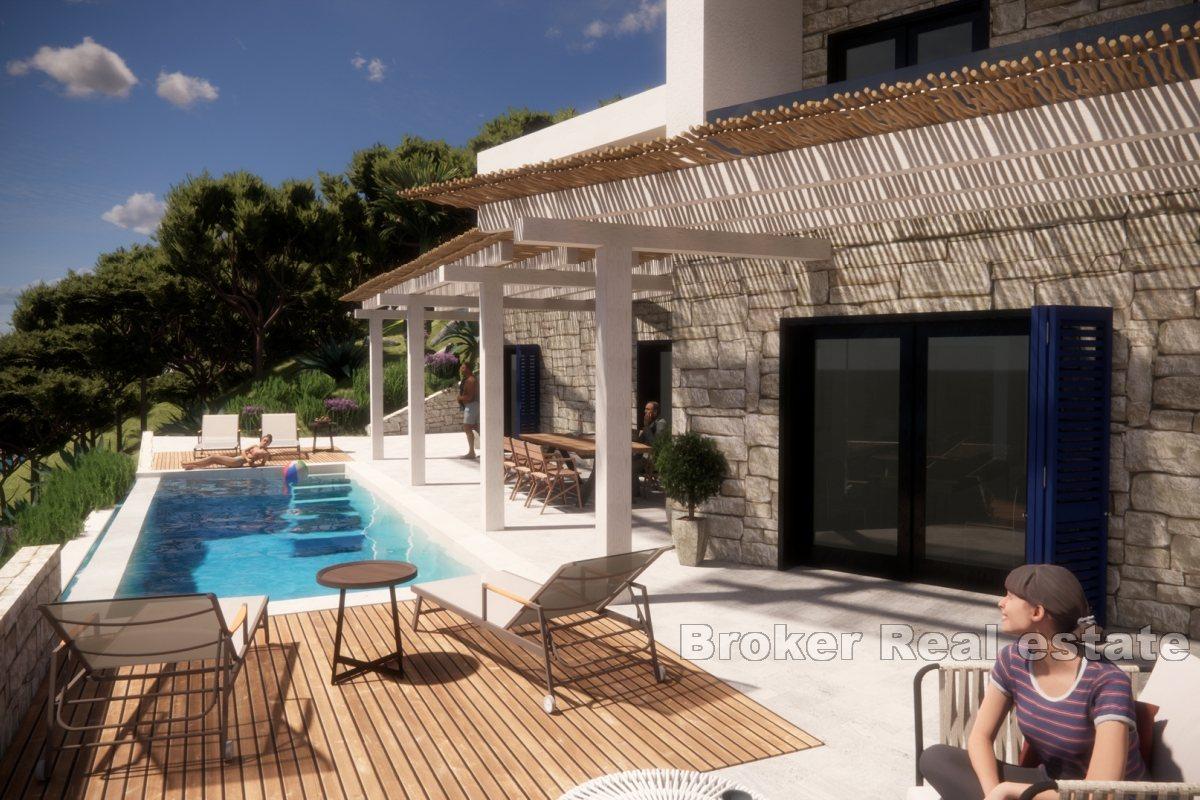 Modern villa with pool and a sea view for sale