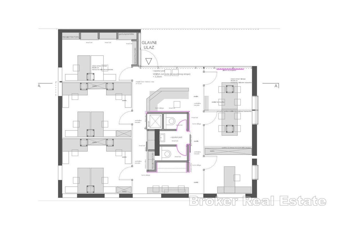 Spazio ufficio moderno e rappresentativo