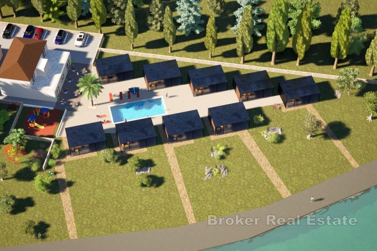 Luksusowy ośrodek glampingowy w pierwszej linii brzegowej nad morzem