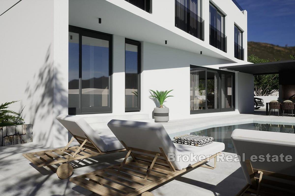 Villa in costruzione vicino al mare e alla spiaggia