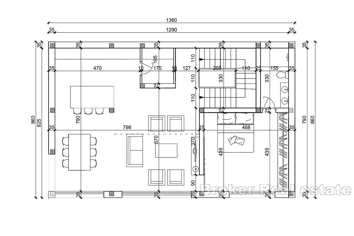 Villa i eksklusivt kompleks med havutsikt