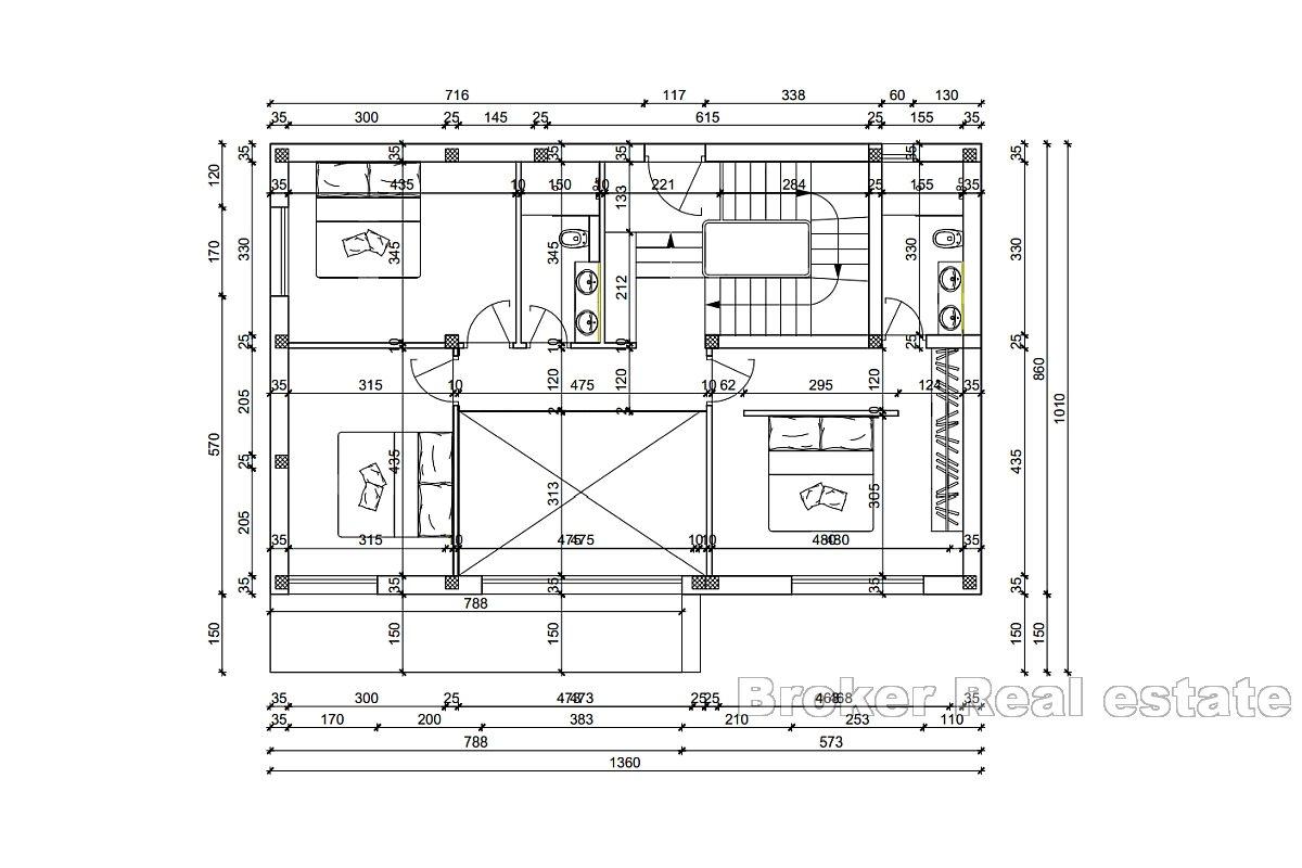 Villa in an exclusive complex with a sea view