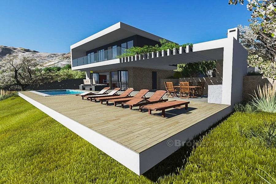 Attraktiv mark med havsutsikt, till salu