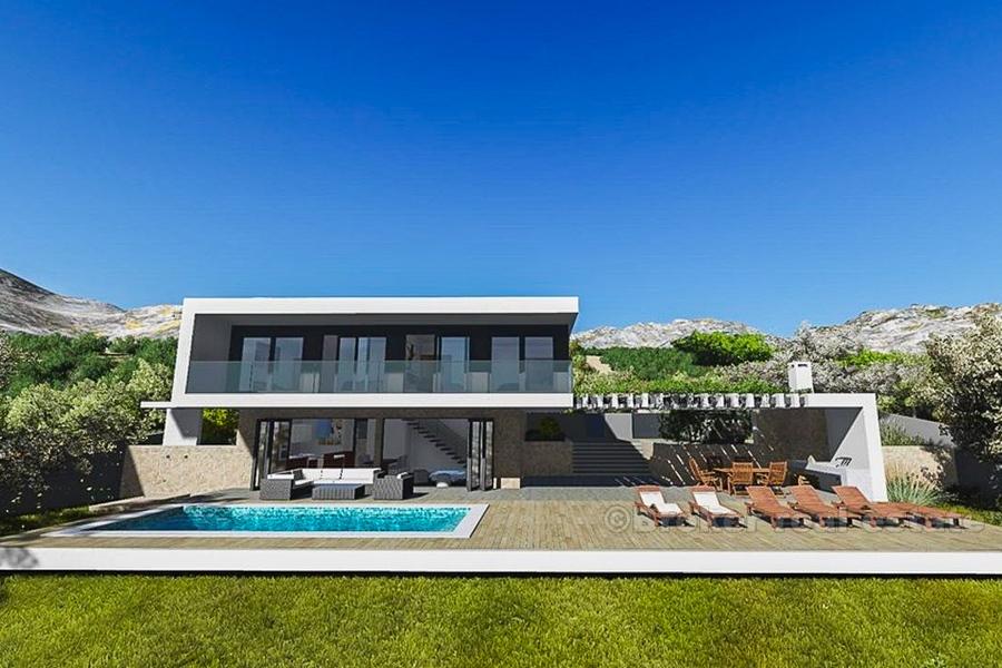 Attraktiv mark med havsutsikt, till salu