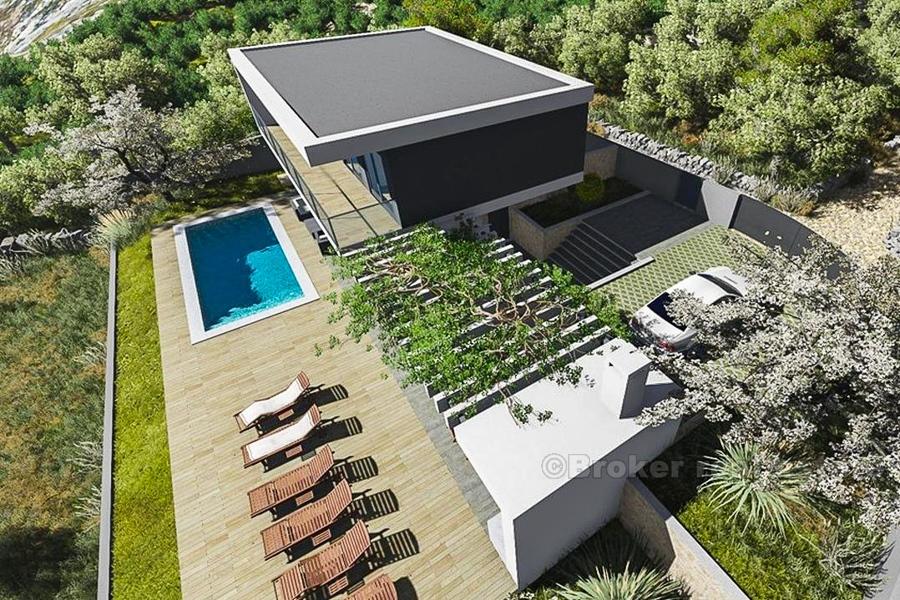 Attraktiv mark med havsutsikt, till salu