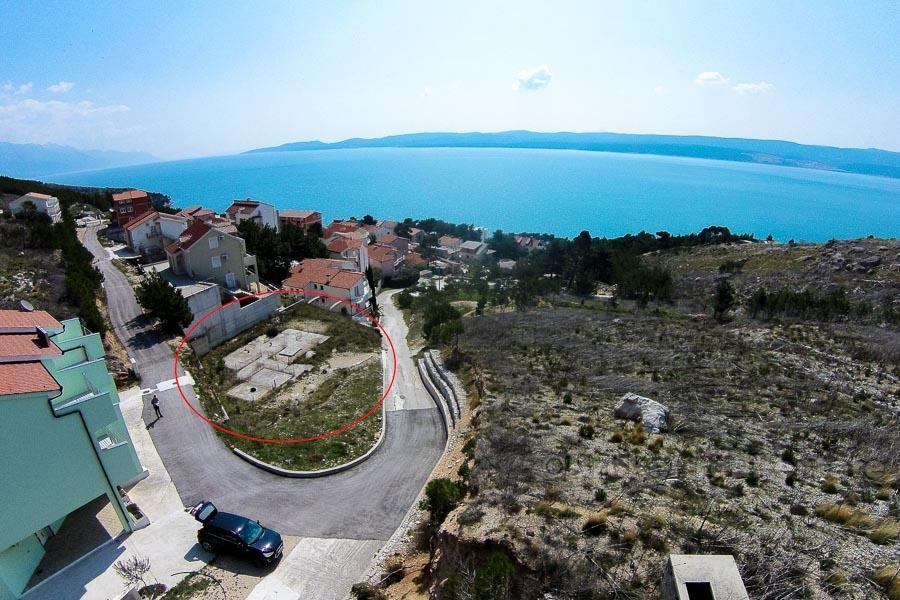 Zemljište s dozvolom i pogledom na more, prodaja