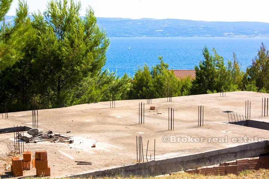Unfinished house with sea view