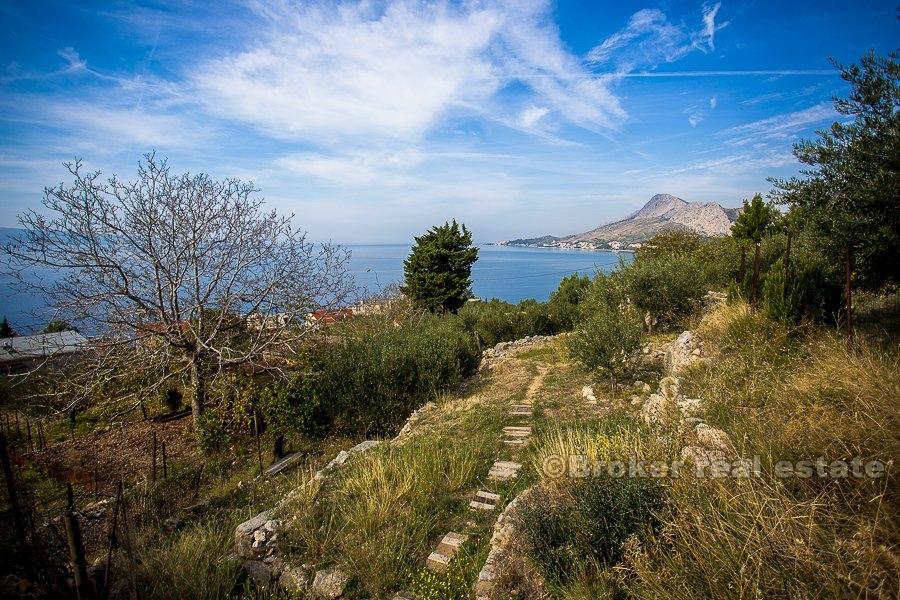 Bygga mark på Omis riviera, till salu