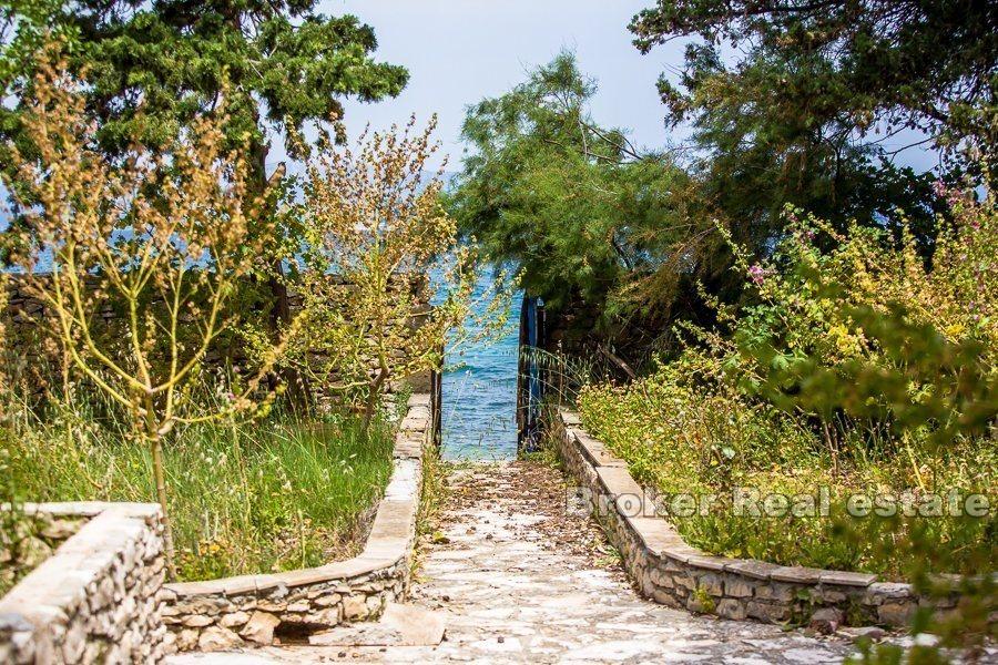 Old stone villa, seafront, for sale