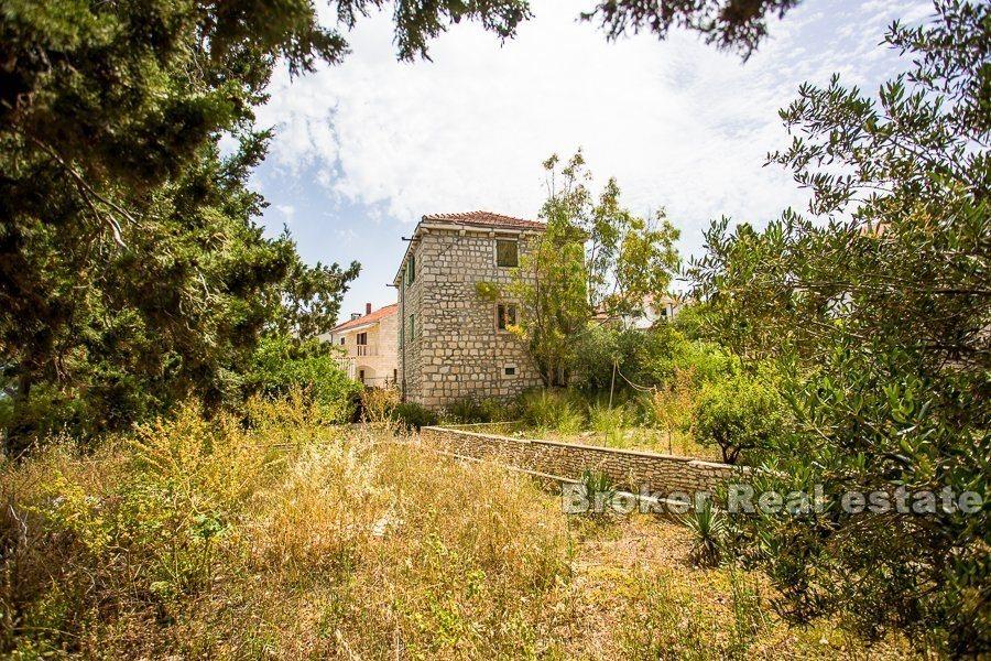 Old stone villa, seafront, for sale