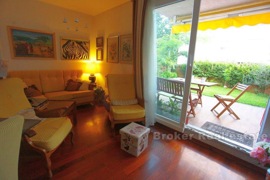 Brda, dwupokojowe mieszkanie z ogrodem i garażem