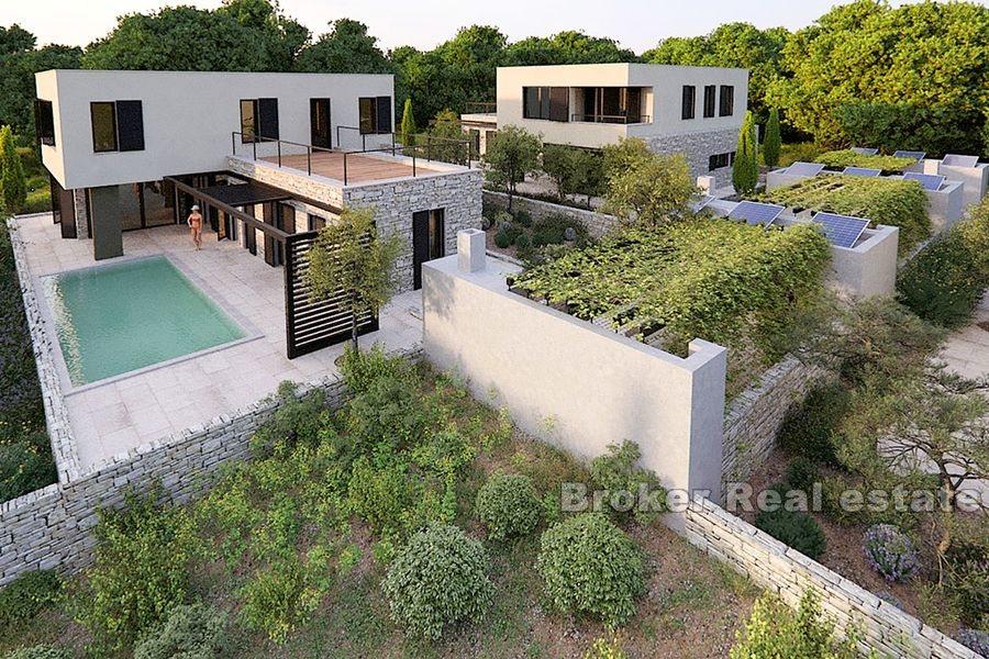 Modern villas with pool