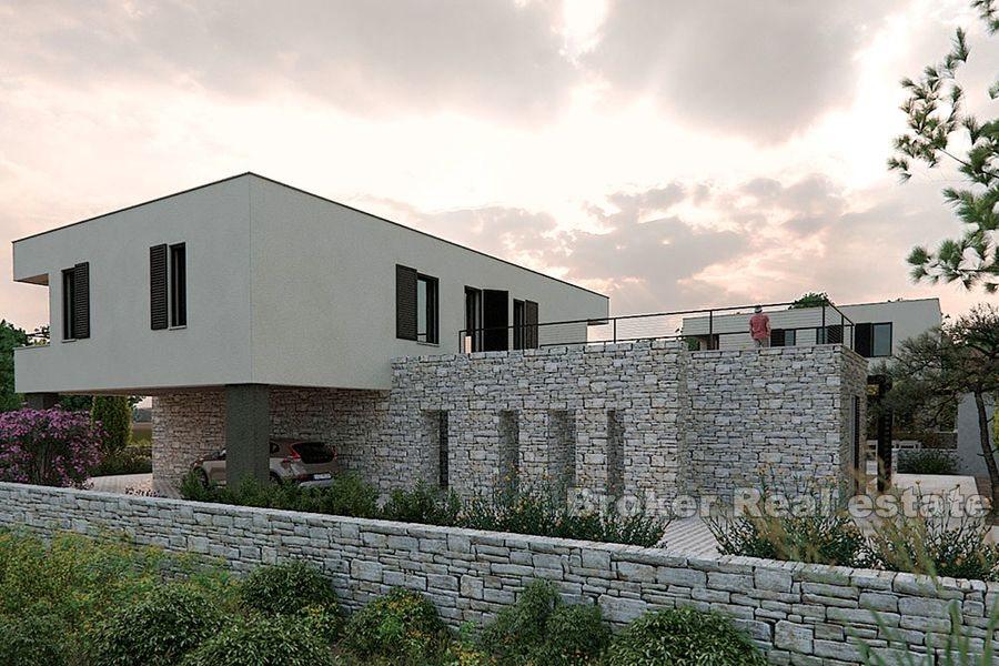 Modern villas with pool