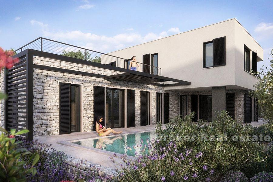 Modern villas with pool