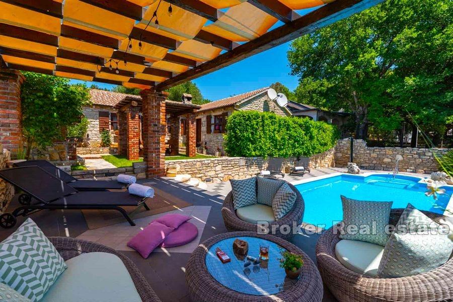 Villa with pool and additional stone house