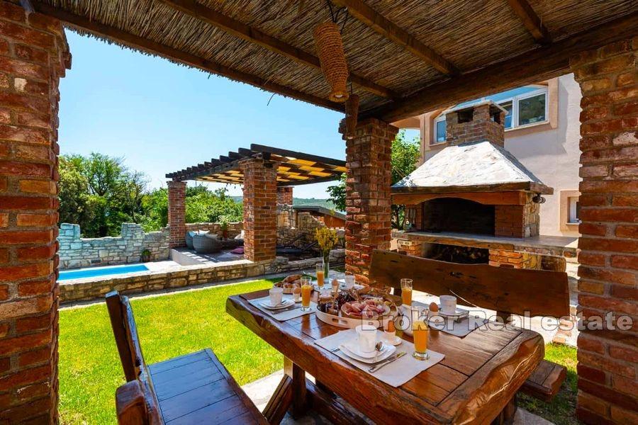 Villa with pool and additional stone house
